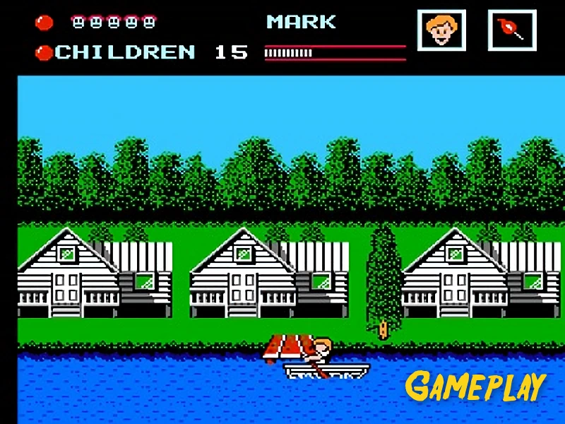 Gameplay footage from Friday the 13th for the nintendo 8 bit console