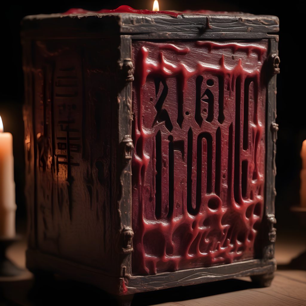 A standard issue wax sealed Dybbuk Box as seen in culture