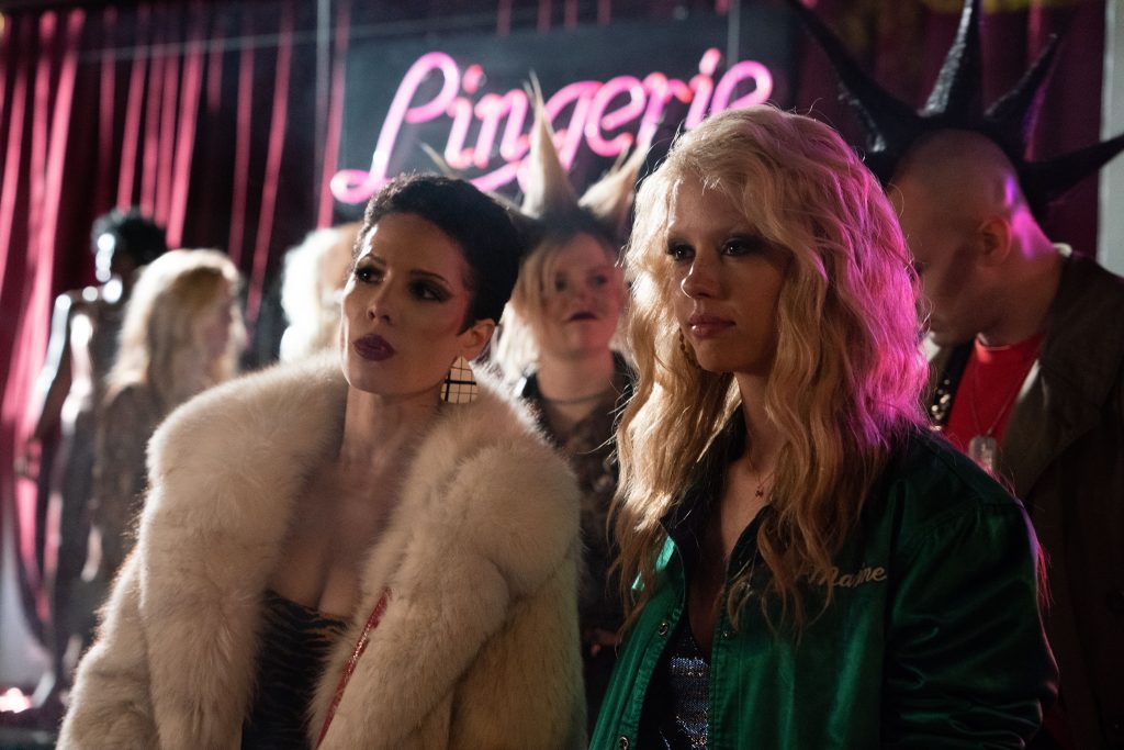 Mia Goth and Halsey in MaXXXine (2024)