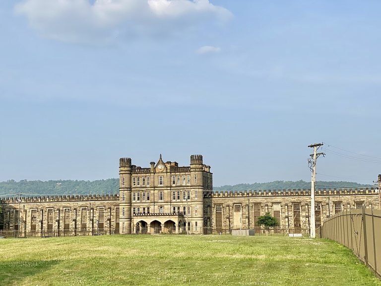 "Gothic-style architecture of Moundsville Penitentiary