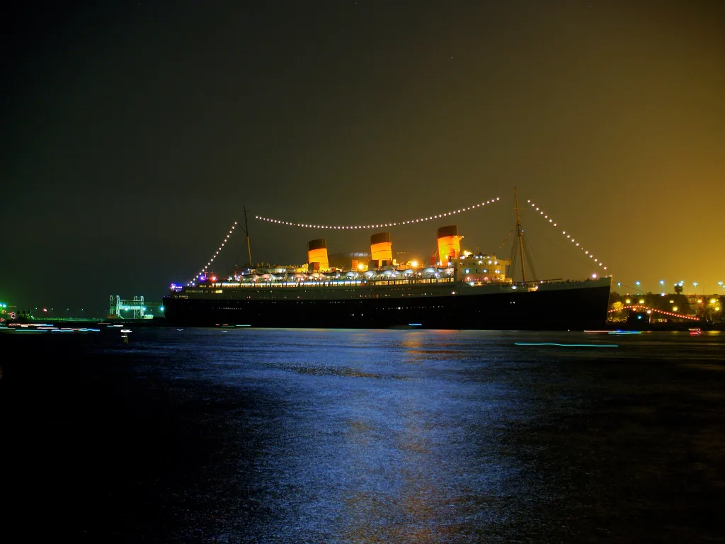 Queen Mary at Night