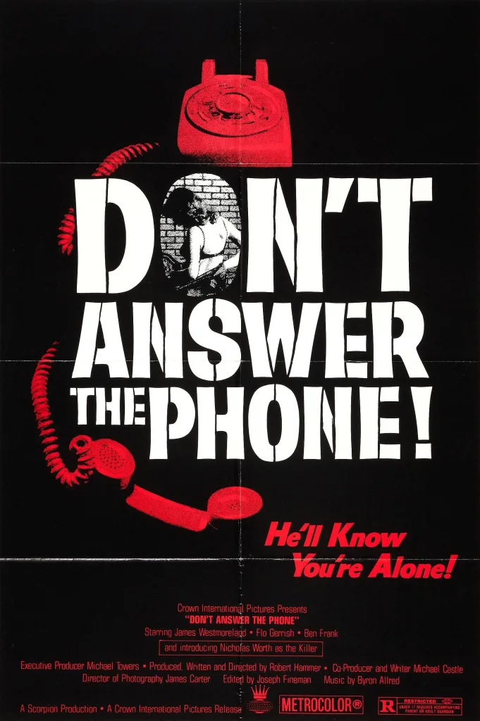 Don't Answer the Phone! 1980s classic horror film poster